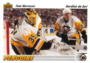 #116b Tom Barrasso - Pittsburgh Penguins - 1991-92 Upper Deck French Hockey