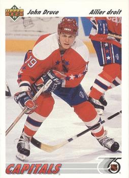 #151b John Druce - Washington Capitals - 1991-92 Upper Deck French Hockey