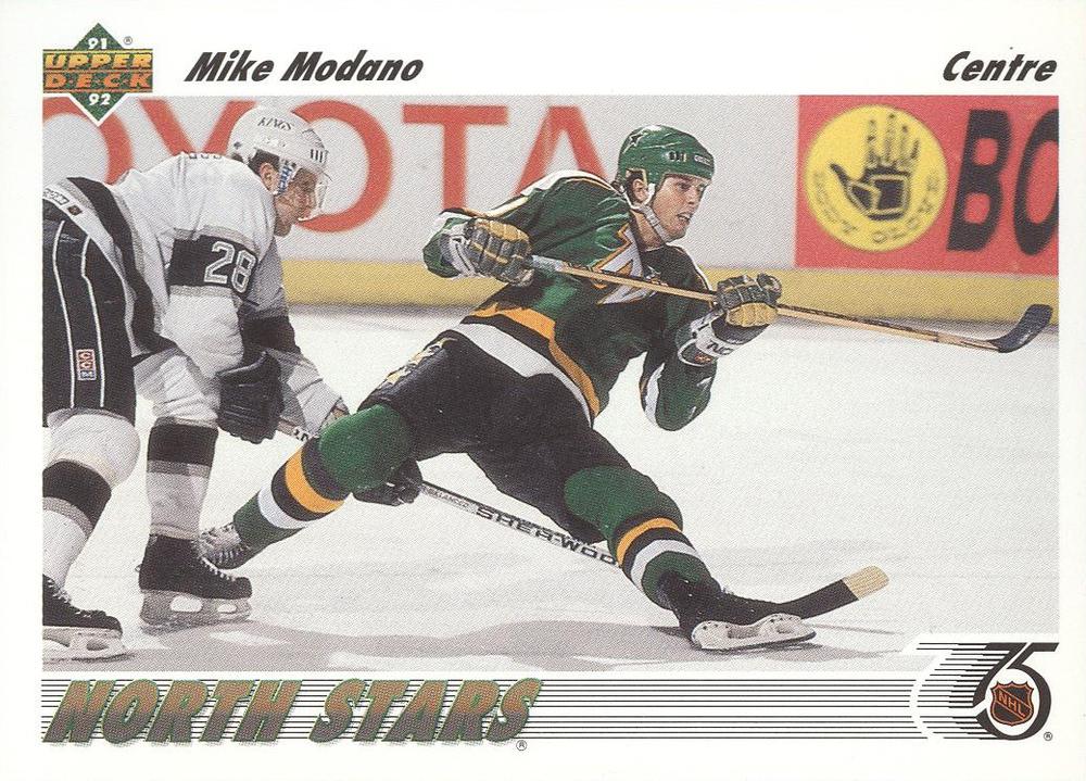 #160b Mike Modano - Minnesota North Stars - 1991-92 Upper Deck French Hockey