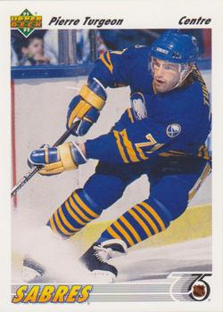 #176b Pierre Turgeon - Buffalo Sabres - 1991-92 Upper Deck French Hockey