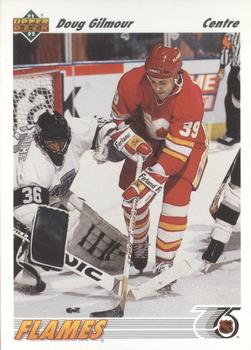 #188b Doug Gilmour - Calgary Flames - 1991-92 Upper Deck French Hockey