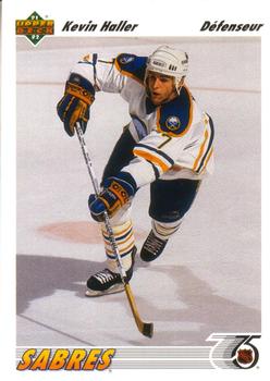 #192b Kevin Haller - Buffalo Sabres - 1991-92 Upper Deck French Hockey