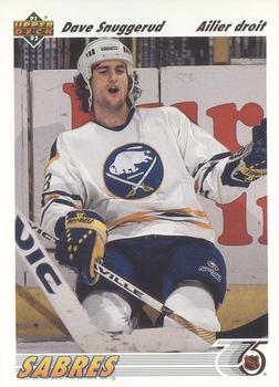 #194b Dave Snuggerud - Buffalo Sabres - 1991-92 Upper Deck French Hockey