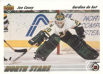 #205b Jon Casey - Minnesota North Stars - 1991-92 Upper Deck French Hockey