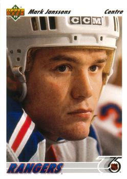 #228b Mark Janssens - New York Rangers - 1991-92 Upper Deck French Hockey