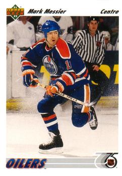 #246b Mark Messier - Edmonton Oilers - 1991-92 Upper Deck French Hockey