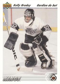 #262b Kelly Hrudey - Los Angeles Kings - 1991-92 Upper Deck French Hockey