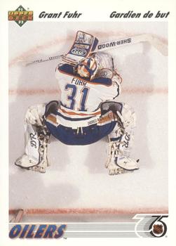 #264b Grant Fuhr - Edmonton Oilers - 1991-92 Upper Deck French Hockey