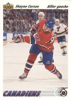 #282b Shayne Corson - Montreal Canadiens - 1991-92 Upper Deck French Hockey