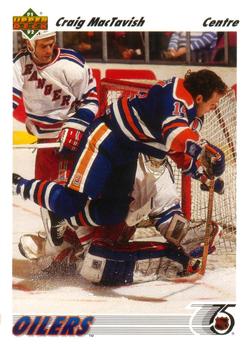 #284b Craig MacTavish - Edmonton Oilers - 1991-92 Upper Deck French Hockey