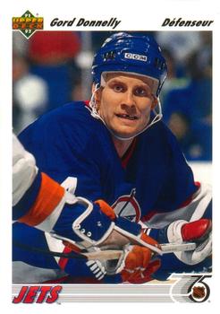 #305b Gord Donnelly - Winnipeg Jets - 1991-92 Upper Deck French Hockey
