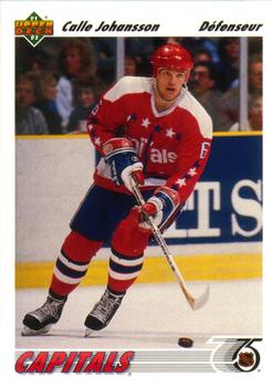 #316b Calle Johansson - Washington Capitals - 1991-92 Upper Deck French Hockey