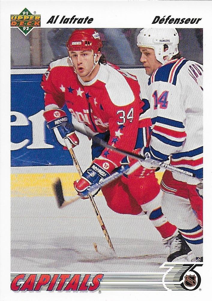 #318b Al Iafrate - Washington Capitals - 1991-92 Upper Deck French Hockey