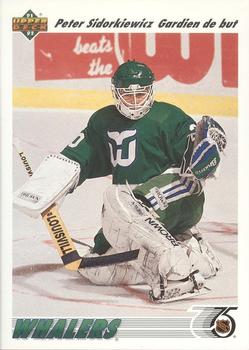 #325b Peter Sidorkiewicz - Hartford Whalers - 1991-92 Upper Deck French Hockey