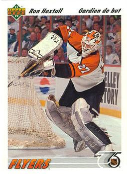 #327b Ron Hextall - Philadelphia Flyers - 1991-92 Upper Deck French Hockey