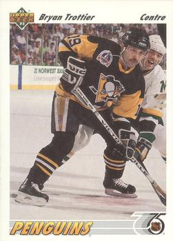 #329b Bryan Trottier - Pittsburgh Penguins - 1991-92 Upper Deck French Hockey