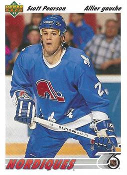#336b Scott Pearson - Quebec Nordiques - 1991-92 Upper Deck French Hockey