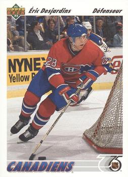 #360b Eric Desjardins - Montreal Canadiens - 1991-92 Upper Deck French Hockey