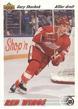 #376b Gary Shuchuk - Detroit Red Wings - 1991-92 Upper Deck French Hockey