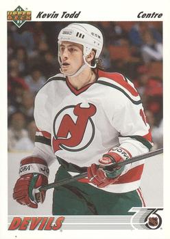 #401b Kevin Todd - New Jersey Devils - 1991-92 Upper Deck French Hockey