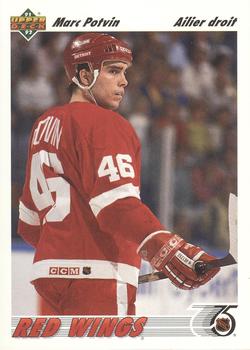 #405b Marc Potvin - Detroit Red Wings - 1991-92 Upper Deck French Hockey
