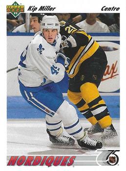 #431b Kip Miller - Quebec Nordiques - 1991-92 Upper Deck French Hockey