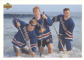 #440b Doug Weight / Steven Rice / Tony Amonte - New York Rangers - 1991-92 Upper Deck French Hockey