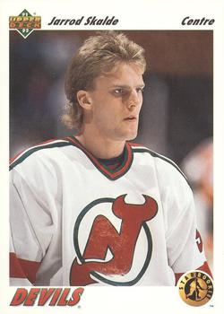 #446b Jarrod Skalde - New Jersey Devils - 1991-92 Upper Deck French Hockey