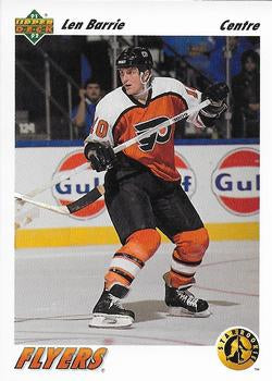 #459b Len Barrie - Philadelphia Flyers - 1991-92 Upper Deck French Hockey