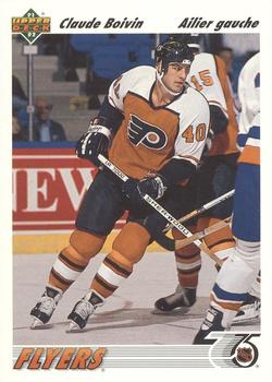 #475b Claude Boivin - Philadelphia Flyers - 1991-92 Upper Deck French Hockey