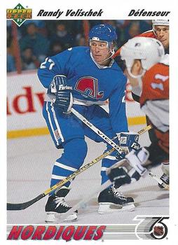 #484b Randy Velischek - Quebec Nordiques - 1991-92 Upper Deck French Hockey
