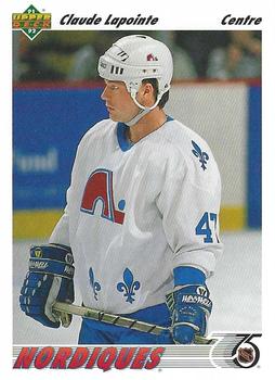 #488b Claude Lapointe - Quebec Nordiques - 1991-92 Upper Deck French Hockey