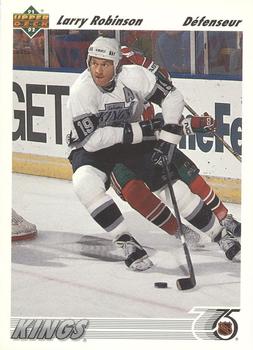 #499b Larry Robinson - Los Angeles Kings - 1991-92 Upper Deck French Hockey