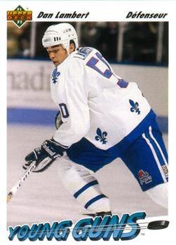 #592 Dan Lambert - Quebec Nordiques - 1991-92 Upper Deck French Hockey