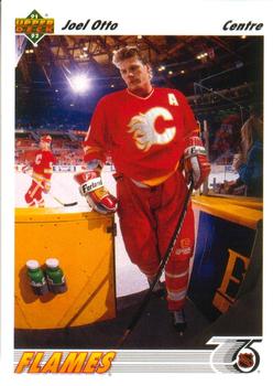 #165a Joel Otto - Calgary Flames - 1991-92 Upper Deck French Hockey