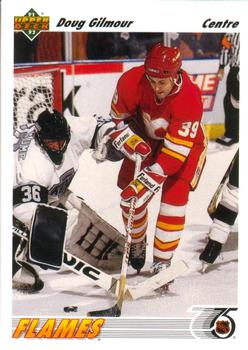 #188a Doug Gilmour - Calgary Flames - 1991-92 Upper Deck French Hockey