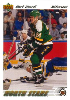 #295a Mark Tinordi - Minnesota North Stars - 1991-92 Upper Deck French Hockey