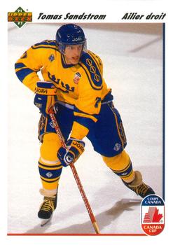 #30a Tomas Sandstrom - Sweden - 1991-92 Upper Deck French Hockey