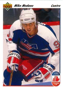 #32a Mike Modano - USA - 1991-92 Upper Deck French Hockey