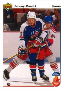 #36a Jeremy Roenick - USA - 1991-92 Upper Deck French Hockey
