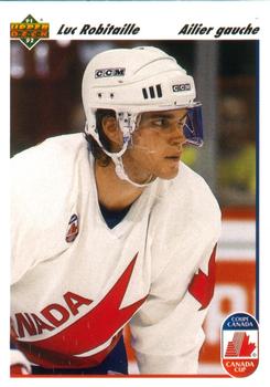 #507 Luc Robitaille - Canada - 1991-92 Upper Deck French Hockey