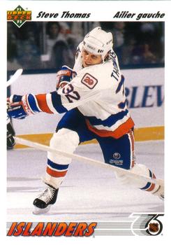 #534 Steve Thomas - New York Islanders - 1991-92 Upper Deck French Hockey