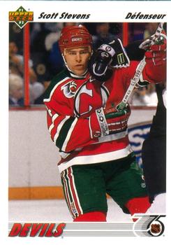 #539 Scott Stevens - New Jersey Devils - 1991-92 Upper Deck French Hockey
