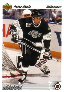 #543 Peter Ahola - Los Angeles Kings - 1991-92 Upper Deck French Hockey