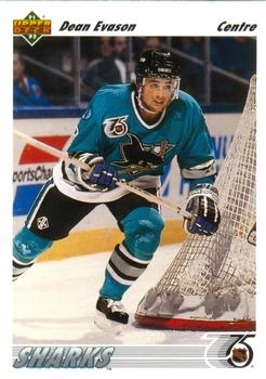 #560 Dean Evason - San Jose Sharks - 1991-92 Upper Deck French Hockey