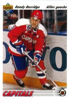#567 Randy Burridge - Washington Capitals - 1991-92 Upper Deck French Hockey