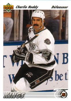 #569 Charlie Huddy - Los Angeles Kings - 1991-92 Upper Deck French Hockey