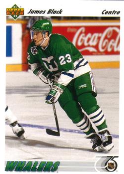 #580 James Black - Hartford Whalers - 1991-92 Upper Deck French Hockey