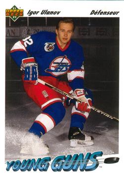 #590 Igor Ulanov - Winnipeg Jets - 1991-92 Upper Deck French Hockey