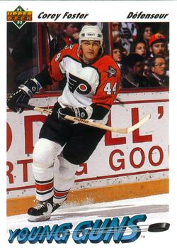 #591 Corey Foster - Philadelphia Flyers - 1991-92 Upper Deck French Hockey